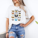 Camiseta Borboletas Vintage Lepidopterology Science<br><div class="desc">Borboleta estética A ciência da Lepidopterologia inspirou design gráfica. Presente perfeito para o amante da borboleta!</div>