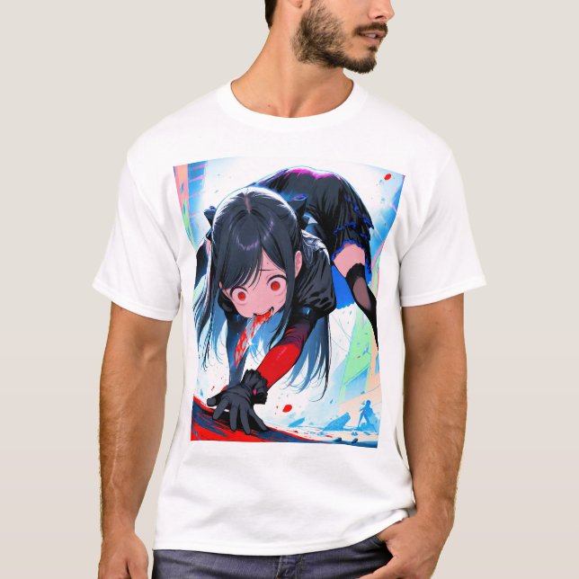 Camiseta Borda Animada - Arte Gerada (Frente)