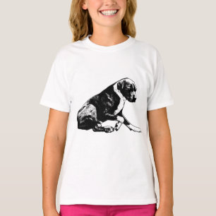 Camiseta Borda brilhante, olhar calmo