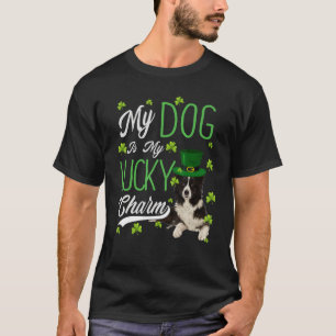Camiseta Borda Cachorro Meu Cachorro É Meu Charme Sortudo