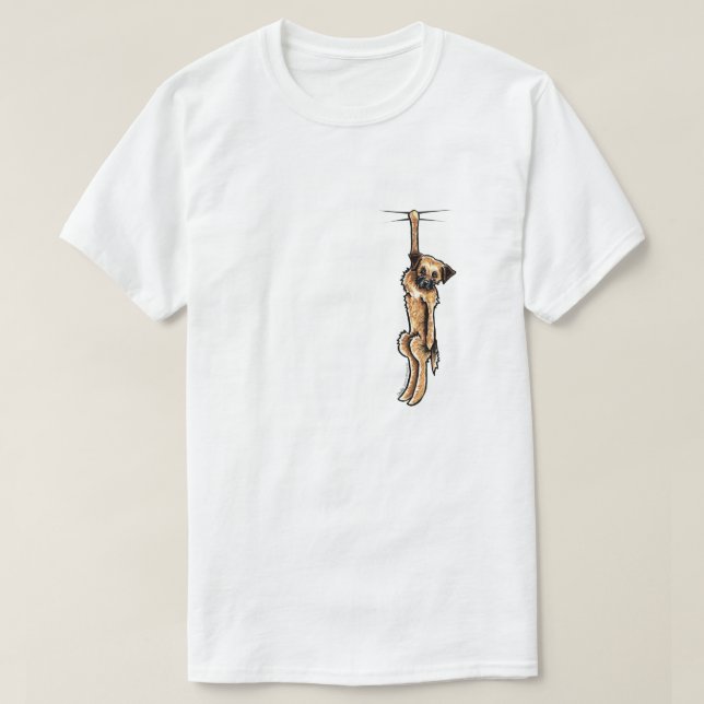 Camiseta Borda Clingy Terrier (Frente do Design)