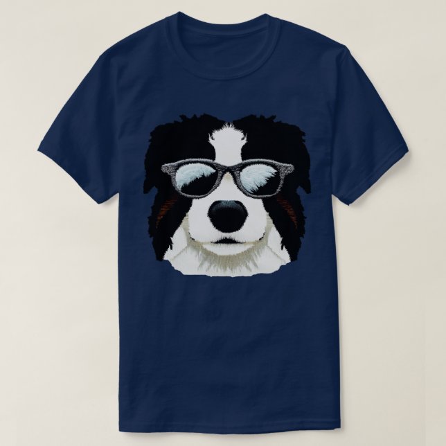 Camiseta Borda Collie Dog (Frente do Design)