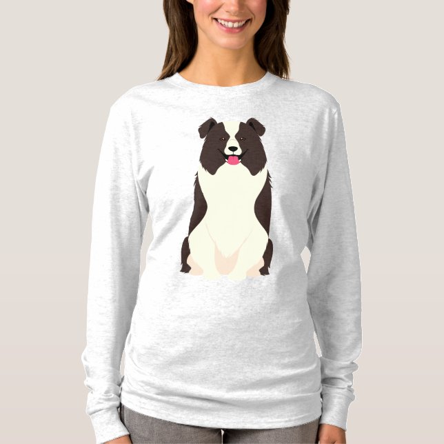 Camiseta Borda Collie Dog (Frente)