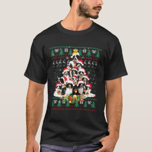 Camiseta Borda Collie Dog Lover Gift Ugly Sweater Xmas Para