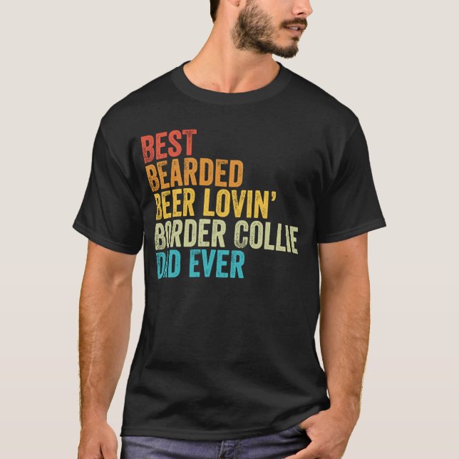 Camiseta Borda de Beer Lovin, Collie Pai Owne (Frente)