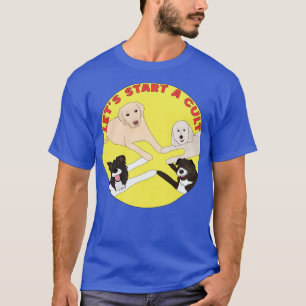 Camiseta Borda de Cães Collie PoodleDoodle Scruffy Mutt e u