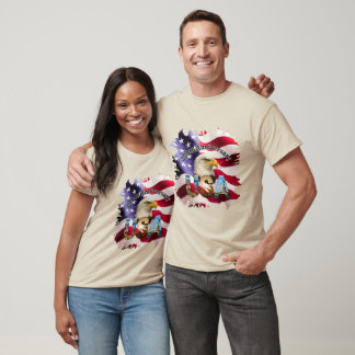 Camiseta Borda Distress 250º Aniversário da Areia dos EUA