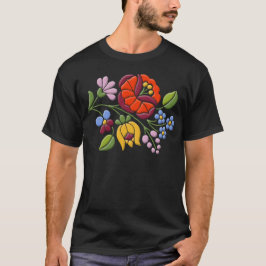 Camiseta Bordado de Kalocsa - arte popular húngara