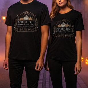 Camiseta Bordado do Festival de Colheita de Pottsfield