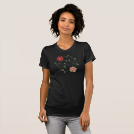 Camiseta Bordado Flor Eterna
