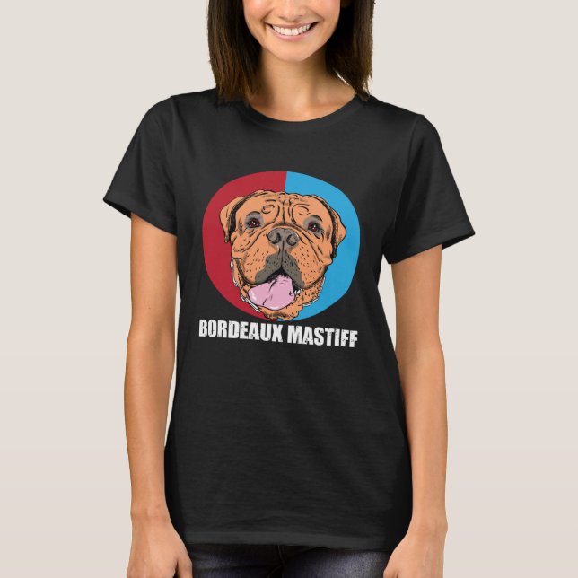 Camiseta Bordeaux Mastiff Dogs Love (Frente)