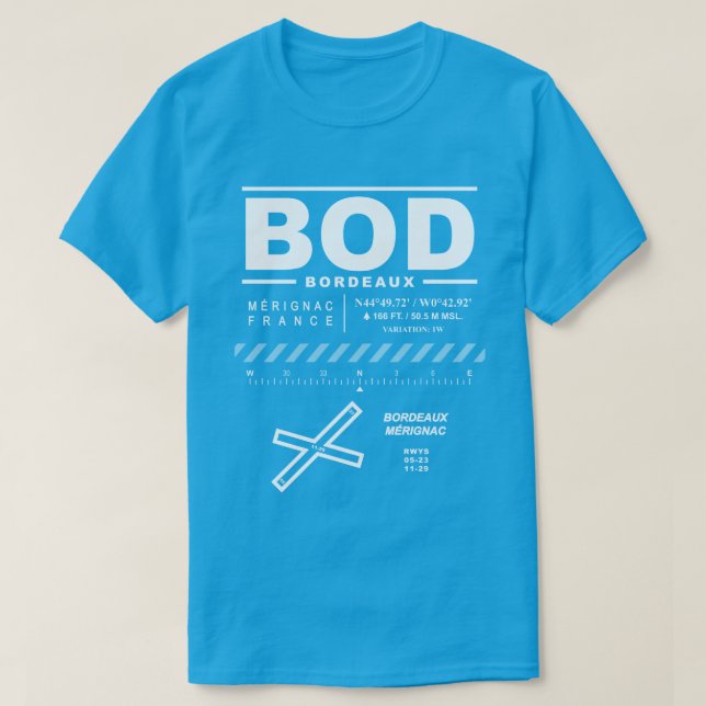 Camiseta Bordeaux Merignac - BOD T-Shrit (Frente do Design)