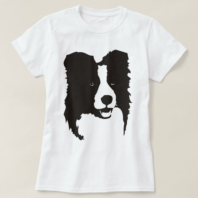 Camiseta Border collie (Frente do Design)