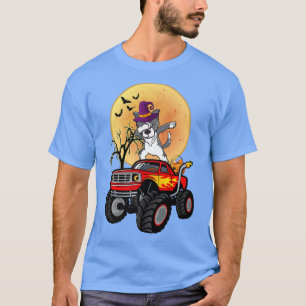 Camiseta Border Collie Dabbing Dog Witch Monster Truck Hall