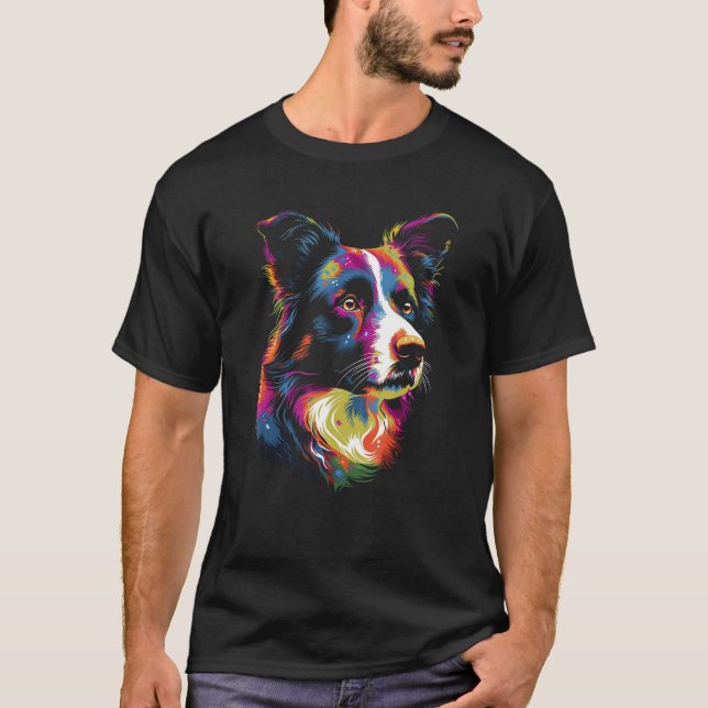 Camiseta Border Collie Dog Dog  Dog Owner (Frente)