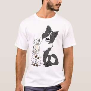Camiseta Border collie e T dos carneiros