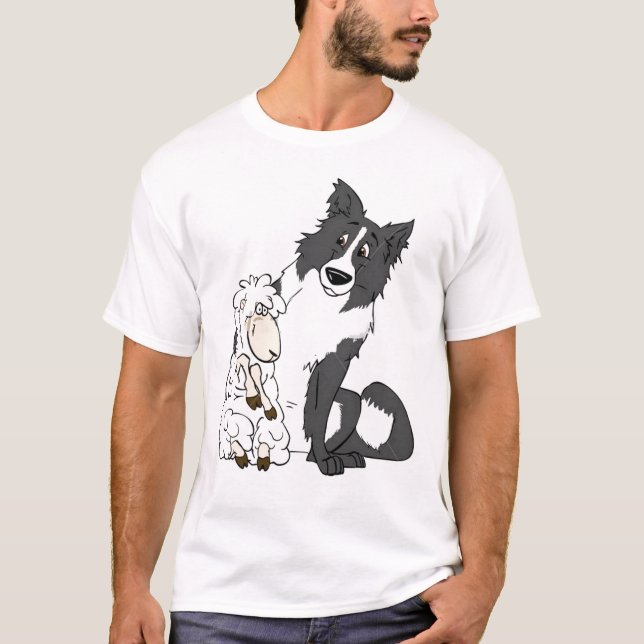 Camiseta Border collie e T dos carneiros (Frente)