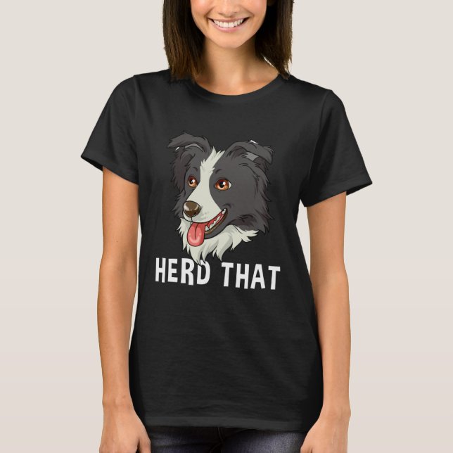 Camiseta Border Collie Herd the (Frente)