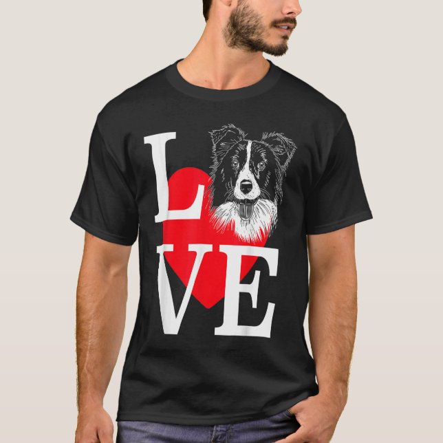 Camiseta Border Collie Love Cole (Frente)