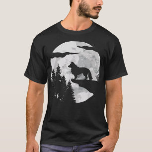 Camiseta Border Collie Lua Cheia À Noite Dono de Cachorro