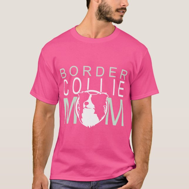 Camiseta Border Collie Mãe NickerStickers no Redbubble Rela (Frente)