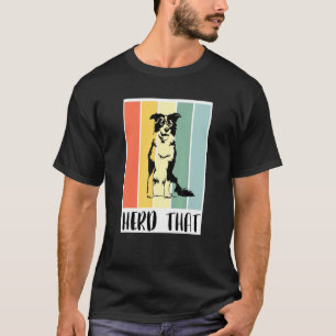 Camiseta Border Collie Para Homens Retro Conduzir aquela Va