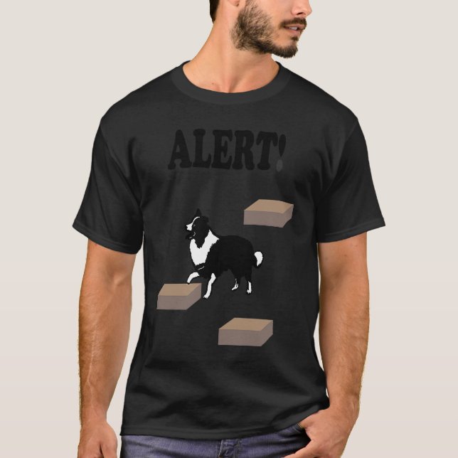 Camiseta Border Collie Scent Work Alert (Frente)