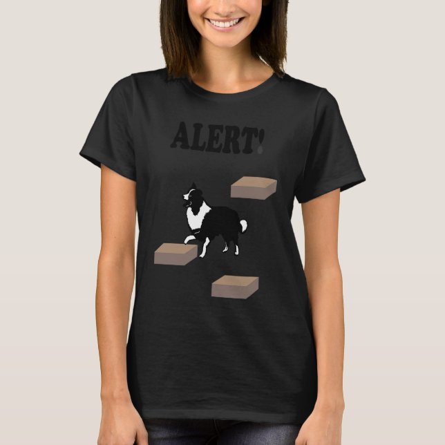 Camiseta Border Collie Scent Work Alert (Frente)