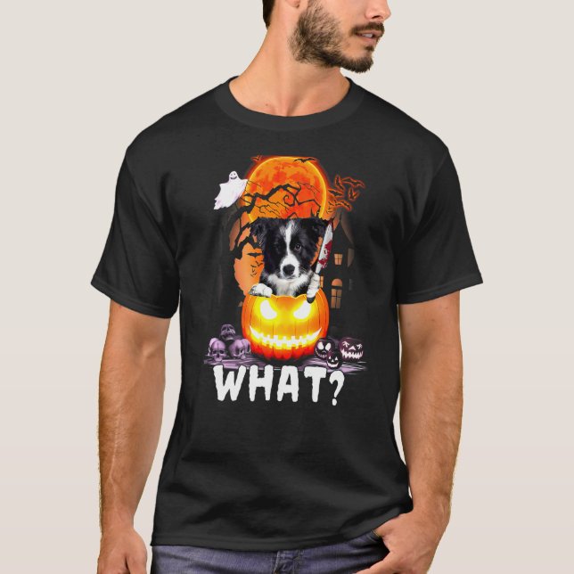 Camiseta Border Collie What  Border Collie With Knife Kille (Frente)
