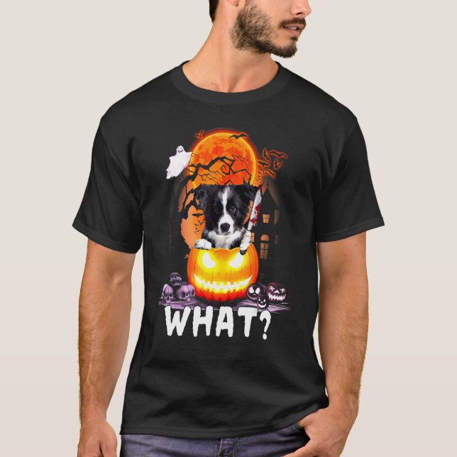 Camiseta Border Collie What Border Collie With Knife Killer (Frente)