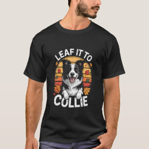 Camiseta Bordercollie Deixa a Colheita de Outono Border Col