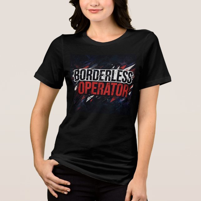 Camiseta Borderless Operator Cyberpunk Techwear Gl (Frente)