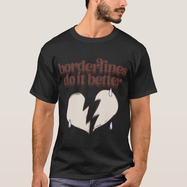 Camiseta Borderline Series Borderlines Fazem Melhor (Marfim (Frente)