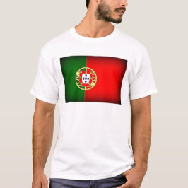 Camiseta Bordo Negro de Bandeira Portugal