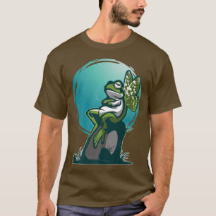 Camiseta Bordo Sapo Borboleta Fada Grunge Aestética Cottag