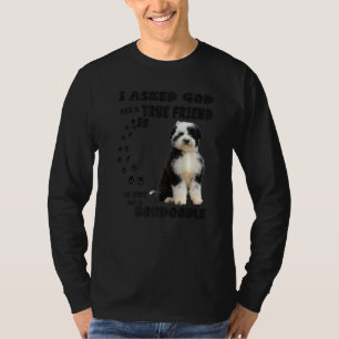 Camiseta Bordoodle Cote Mãe Pai Impressão Cute Border Colli