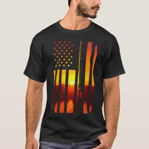 Camiseta BoredKoalas Camuflagem Bandeira dos EUA Pescador V