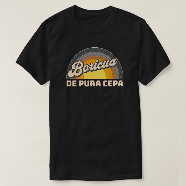 Camiseta Boricua De Pura Cepa (Frente do Design)