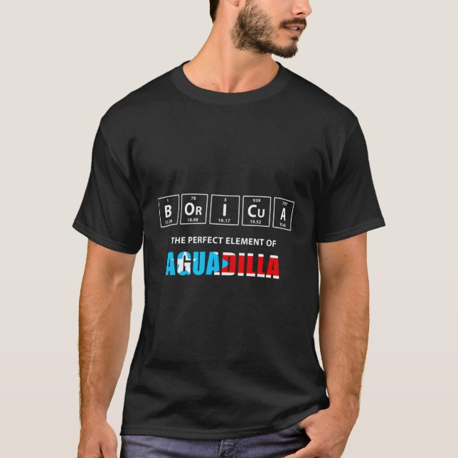 Camiseta Boricua O Elemento Perfeito De Aguadilla Puerto Ri (Frente)