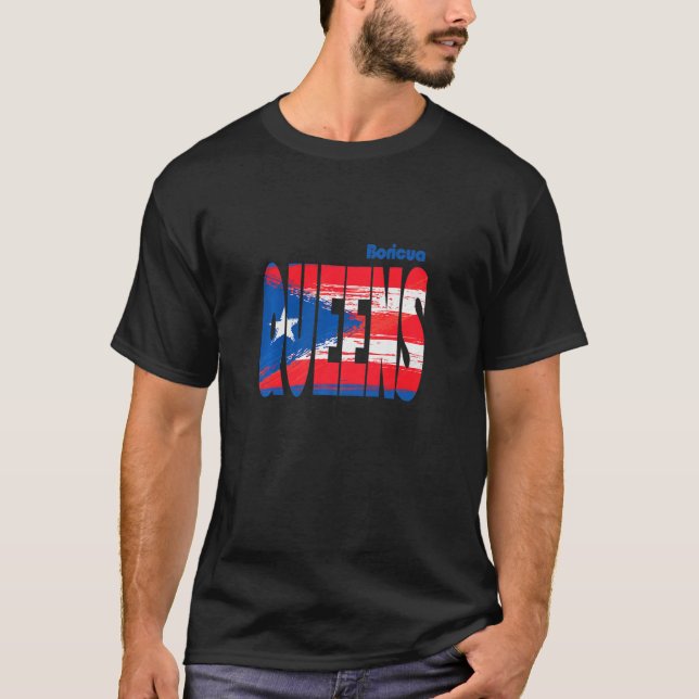 Camiseta Boricua Roots Puerto Rico Pride PR Queens Puerto R (Frente)