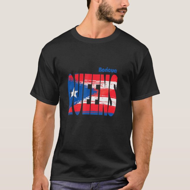 Camiseta Boricua Roots Puerto Rico Pride PR Queens Puerto R (Frente)