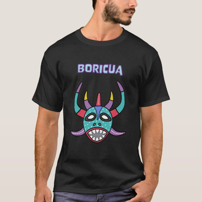 Camiseta Boricua Vejigante T-Shirt (Frente)