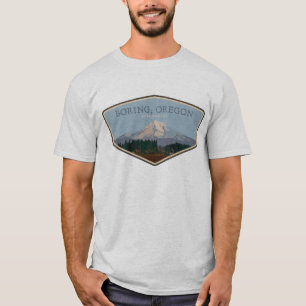 Camiseta Boring, Oregon   Camisa-T do Mt Hood Men
