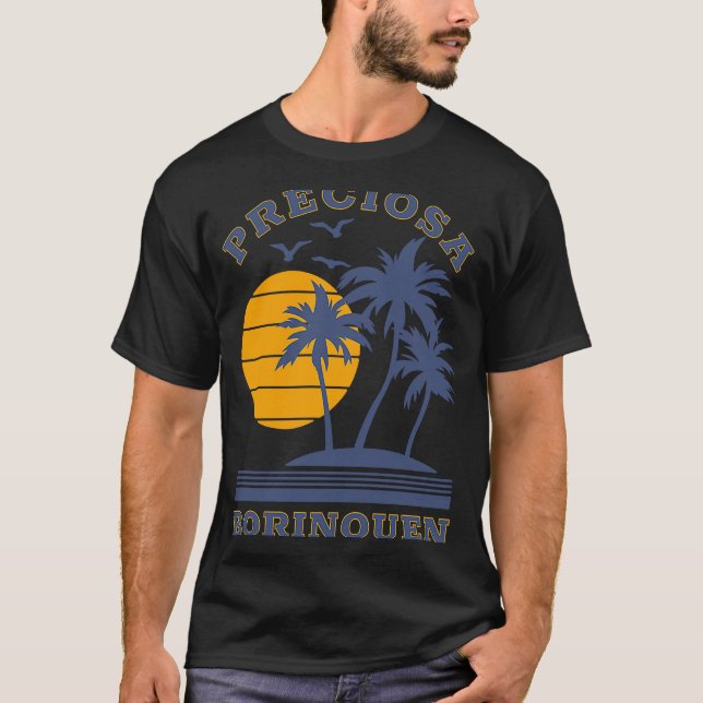 Camiseta Borinquen Preciosa Porto Rico Boricua Nuyorican (Frente)