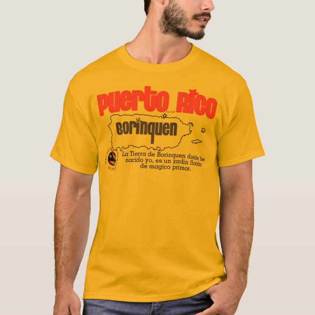 Camiseta Borinquen Puerto Rico (Frente)