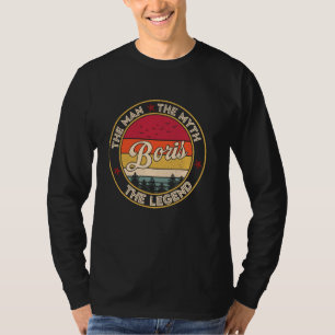 Camiseta Boris O Homem O Mito A Lenda Personalizou O Nam