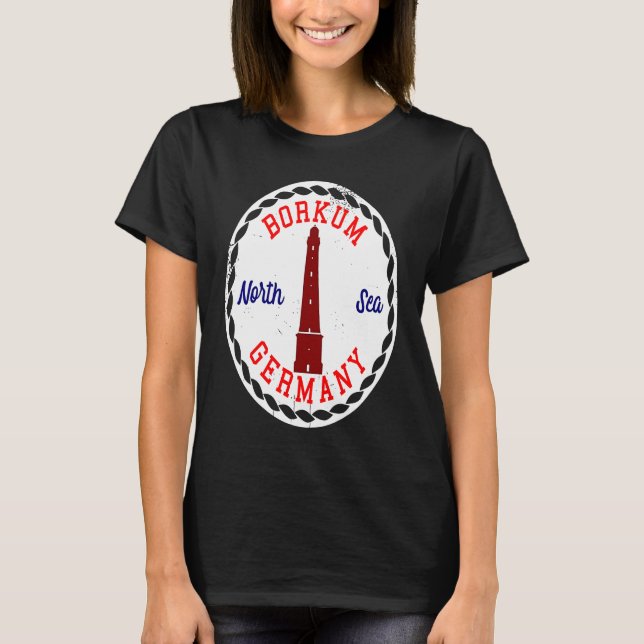 Camiseta Borkum Germany North Sea (Frente)