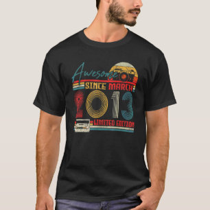 Camiseta Born 2013 Awesome Since March 2013 9 Years Old