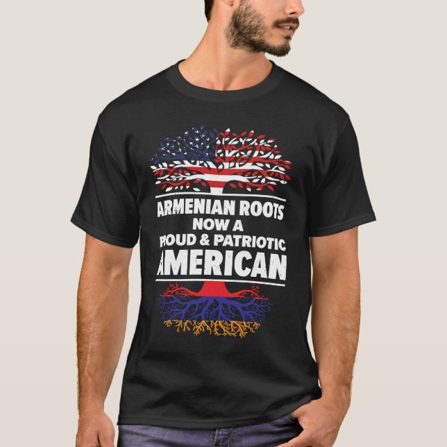 Camiseta Born Armenian Armenia American USA Citizenship  1 (Frente)