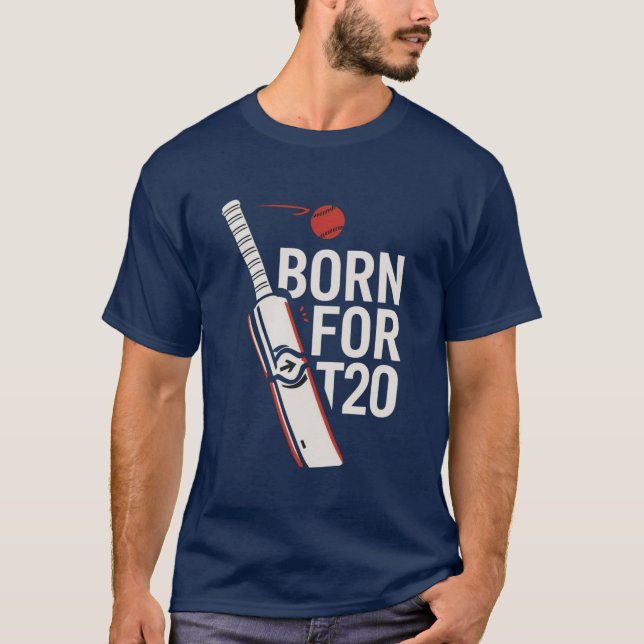 Camiseta Born For T20 Cricket Graphic Tee (Frente)